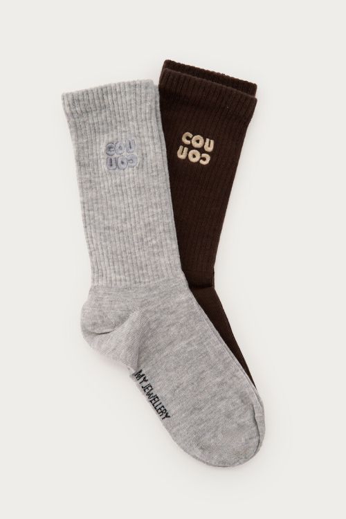 Dark brown sock set Cou Cou