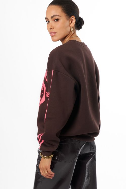 Dark brown sweater "Mon Cheri" | My Jewellery