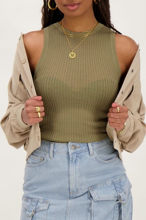 Dark green tank top | My Jewellery