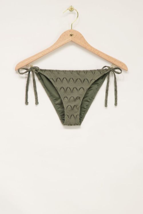 Dunkelgrüne Boho Bikini Hose