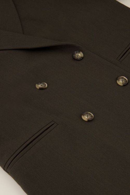 Dark green double breasted blazer | My Jewellery