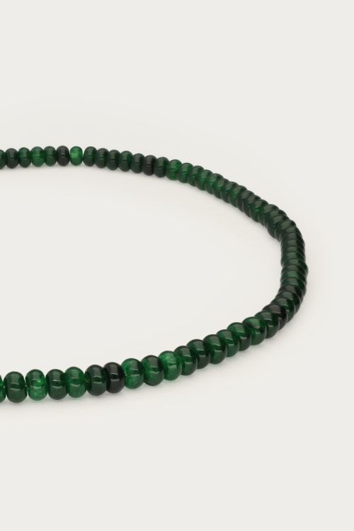 Dark green necklace with beads | My Jewellery
