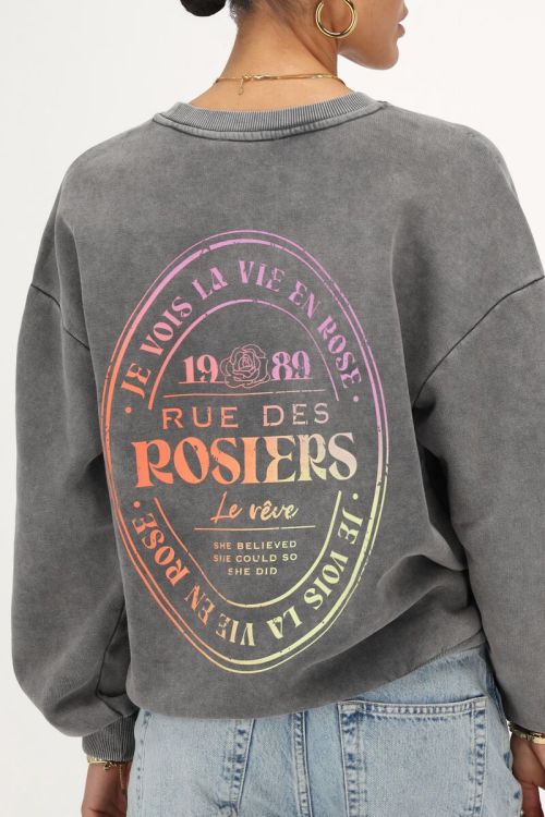 Dark grey sweater "Rue des rosiers" | My Jewellery