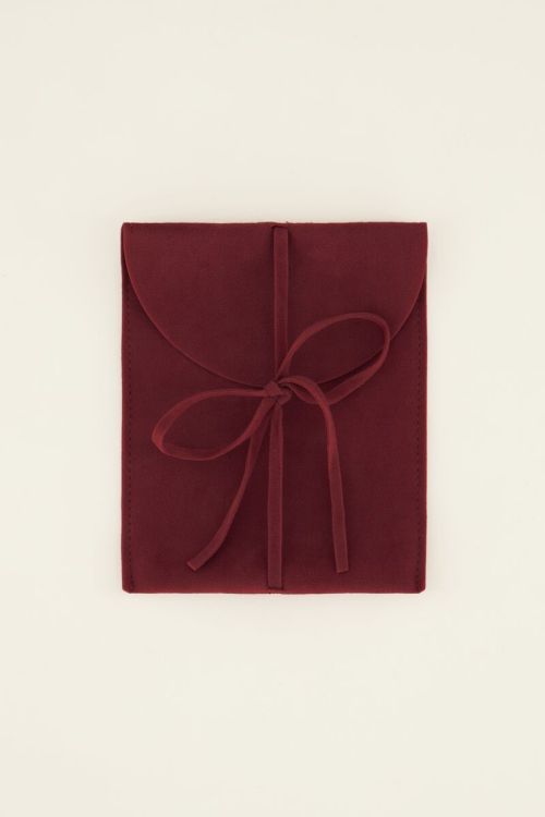 Dark red gift pouch | My Jewellery
