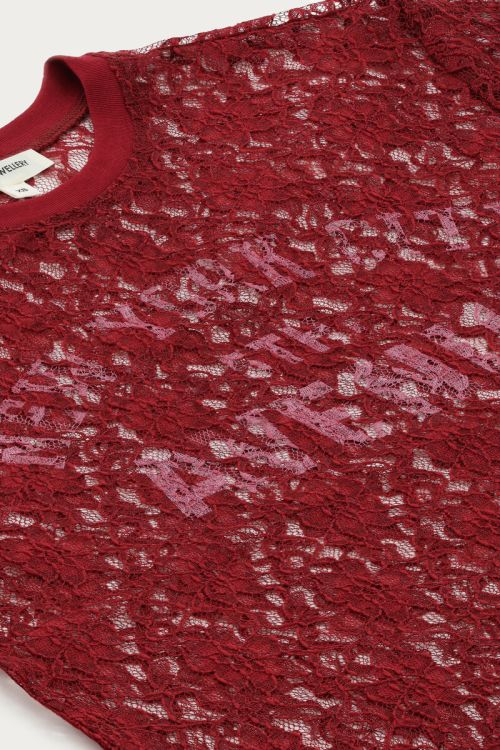 Dark red lace top "New York Avenue" | My Jewellery
