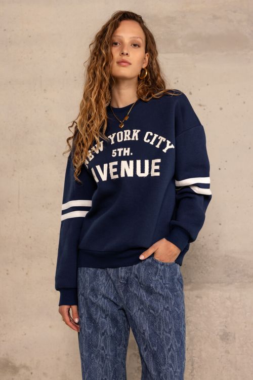 Dark blue "5th Avenue" sweater | My Jewellery