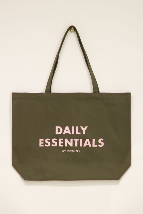 Dark green tote hot sale
