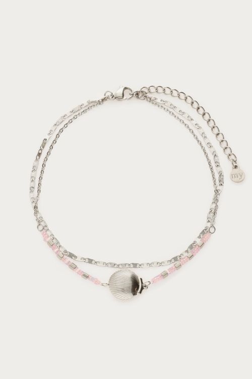 Double anklet with shell | My Jewellery