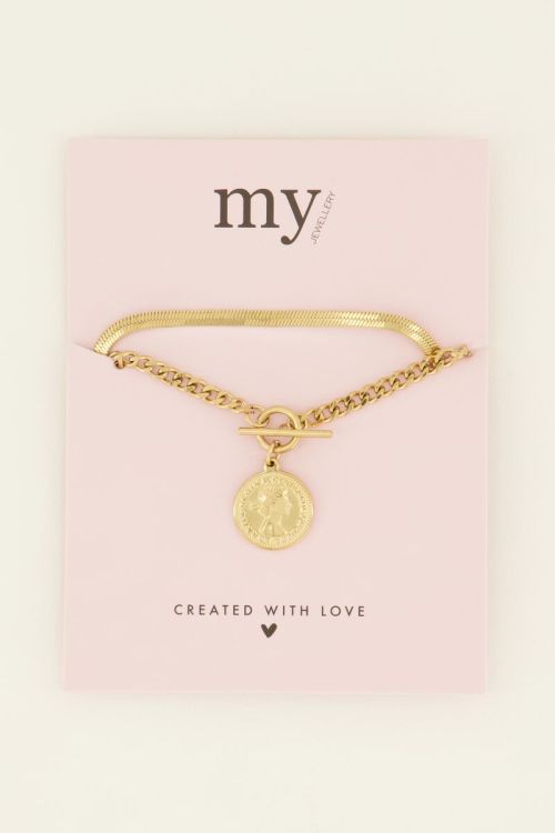 Double bracelet with coin | My Jewellery