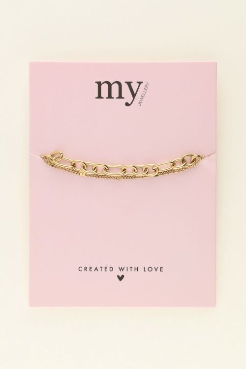 Double bracelet with link chain | My Jewellery