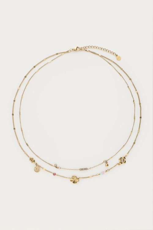 Layering Kette mit Anhängern "dreams come true"