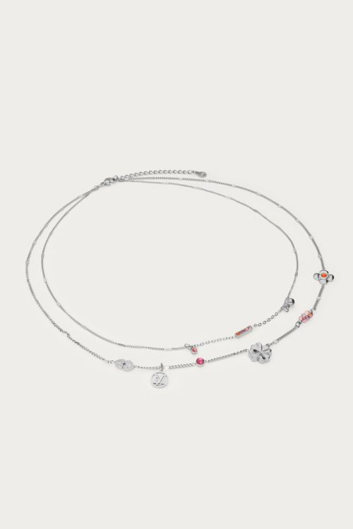 Double necklace with pink charms "dreams come true" | My Jewellery