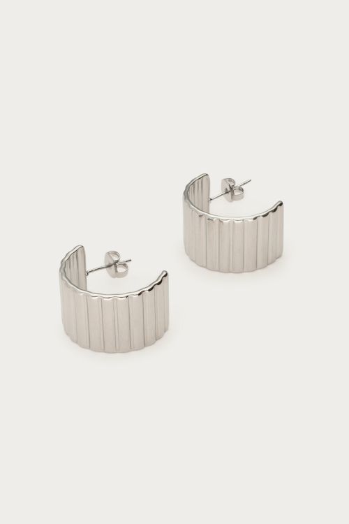 Earrings half round striped | My Jewellery