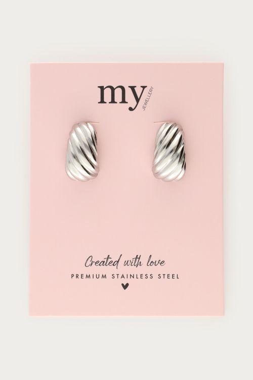 Earrings striped drop | My Jewellery
