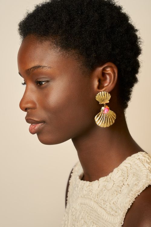 Earrings with double shell  | My Jewellery