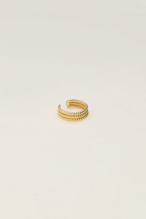 Ear cuff three rings