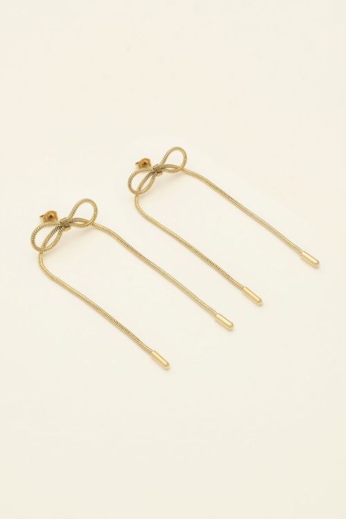 Earrings with chains and bow  | My Jewellery