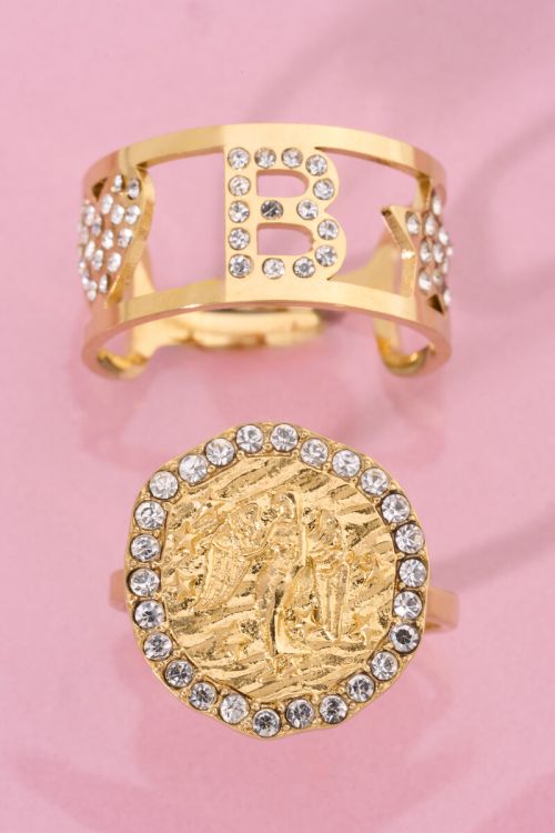 Rhinestone ring Zodiac | My Jewellery