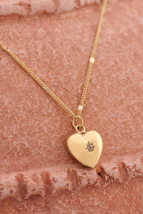 Necklace with heart and birthstone | My Jewellery