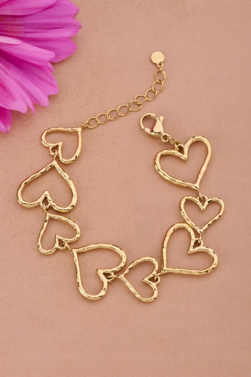 Statement bracelet with open hearts | My Jewellery