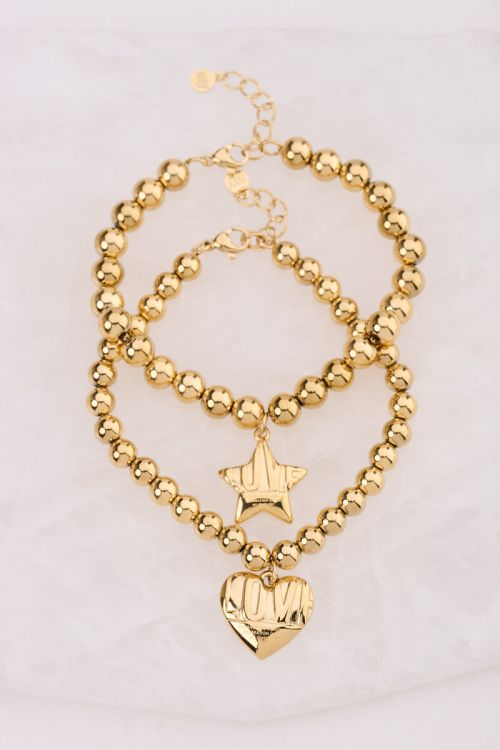 Bold beaded bracelet with star | My Jewellery