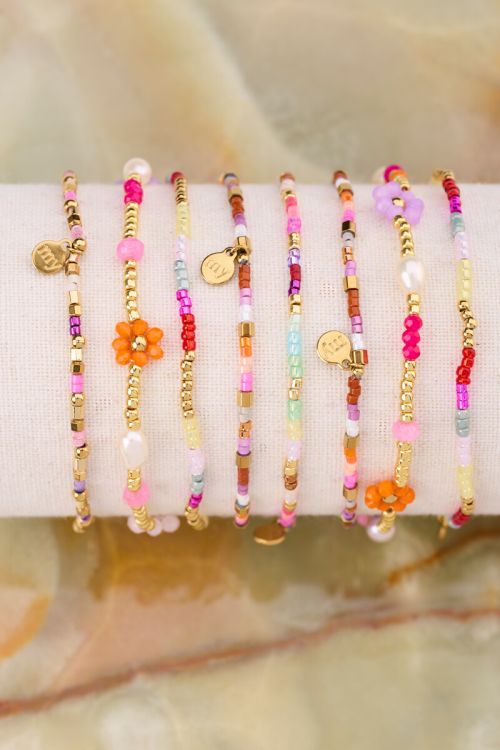 Botanical bracelet with blue beads | My Jewellery