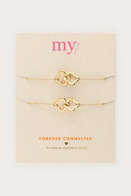 Forever connected bracelets with clover set | My Jewellery