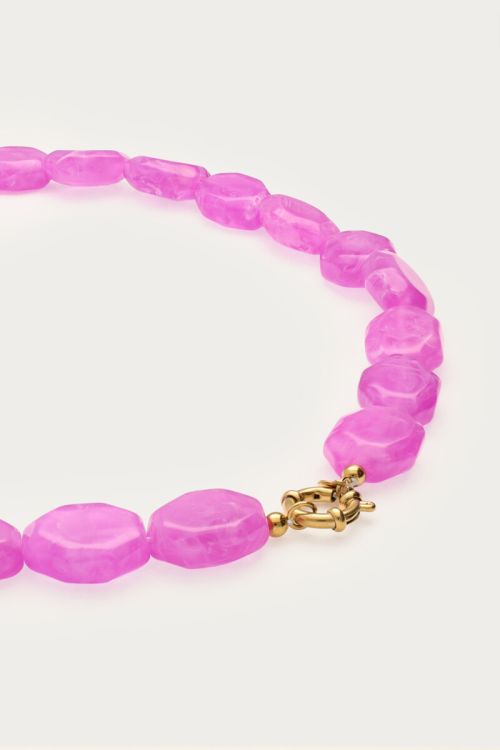 Fuchsia necklace with beads | My Jewellery