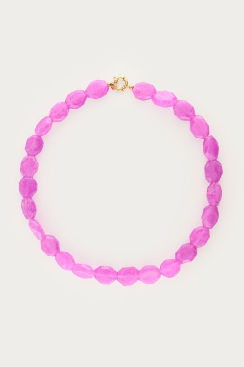 Fuchsia necklace with beads | My Jewellery