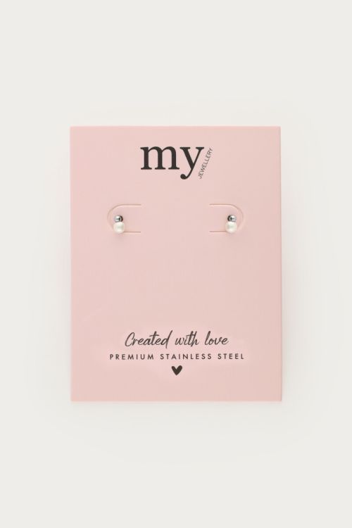 Glass pearl studs | My Jewellery
