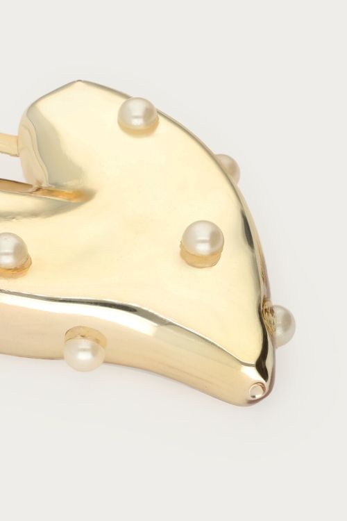 Gold-coloured Christmas ornament heart | My Jewellery