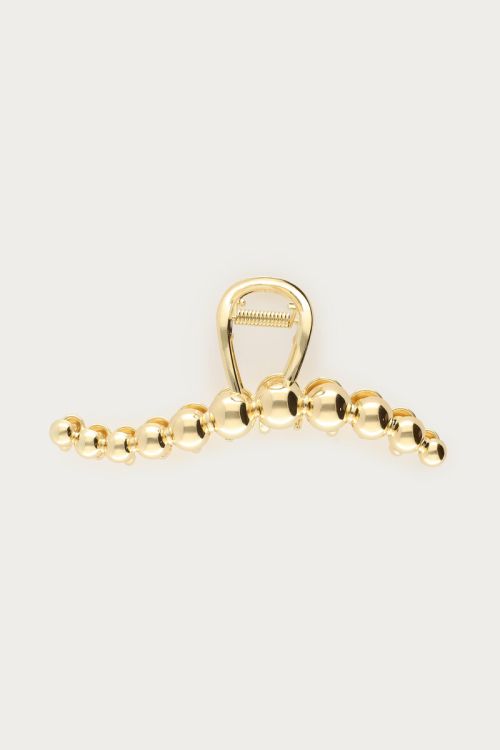 Gold colored polka dot hair clip | My Jewellery