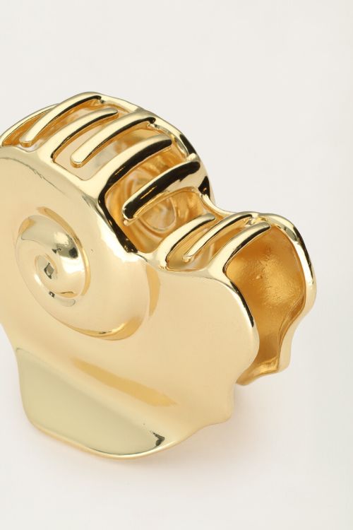 Gold coloured hair clip snail shell | My Jewellery