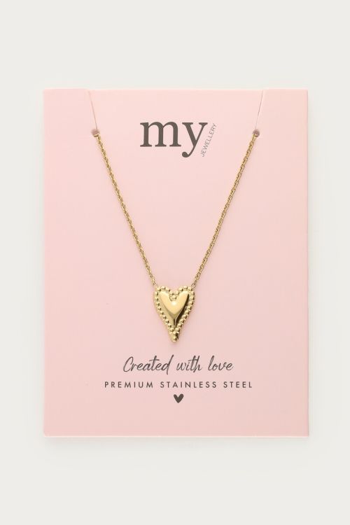 Gold necklace with heart | My Jewellery