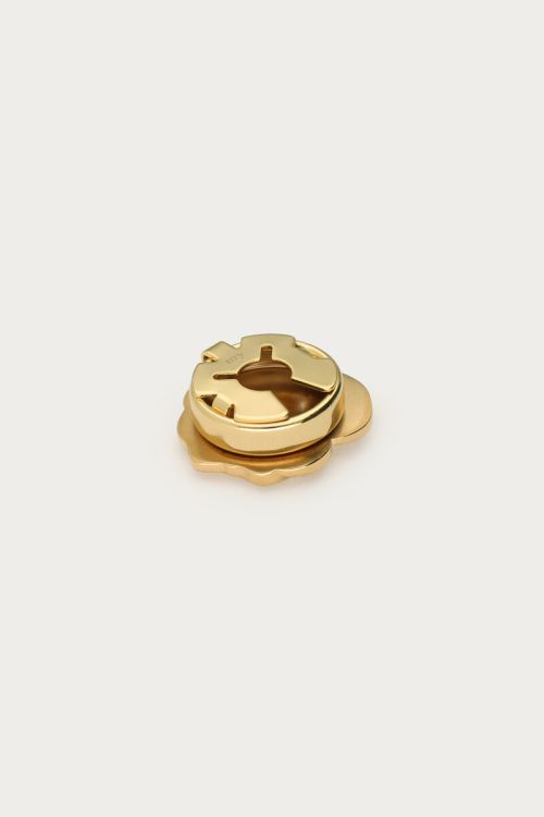 Gold colored rose button | My Jewellery