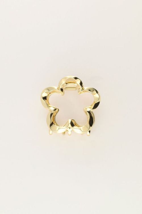 Golden flower hair clip twisted | My Jewellery