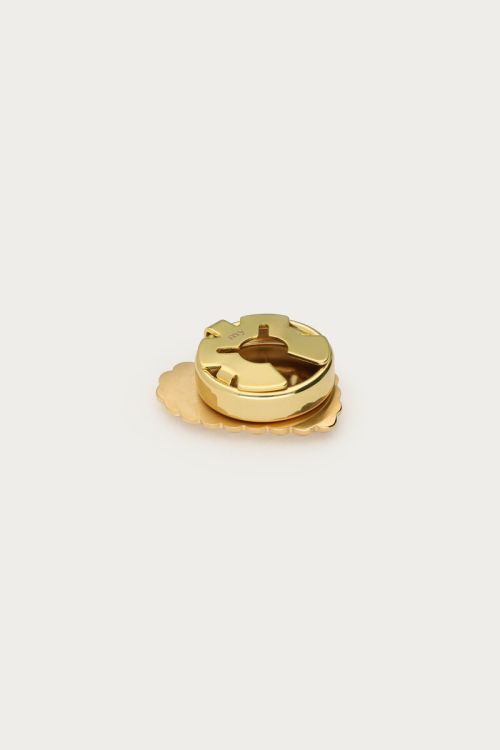 Gold colored hearts button | My Jewellery