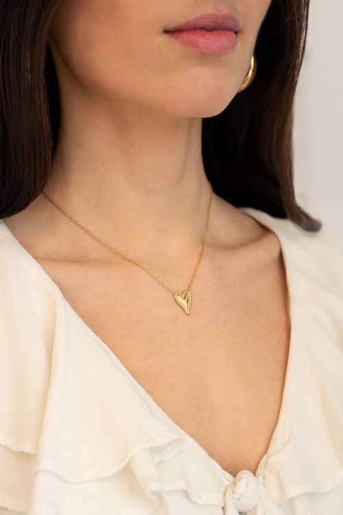Gold necklace with heart | My Jewellery