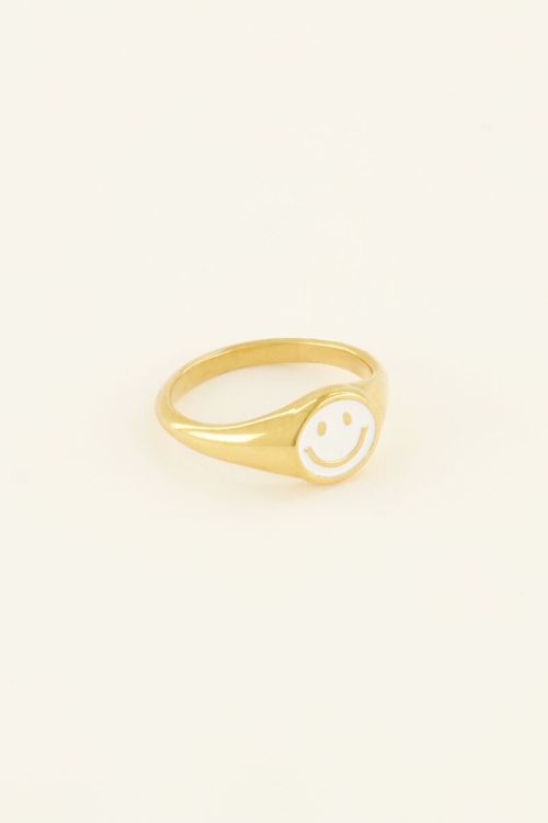 Gold smiley ring | My Jewellery