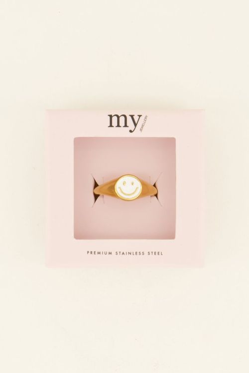 Gold smiley ring | My Jewellery