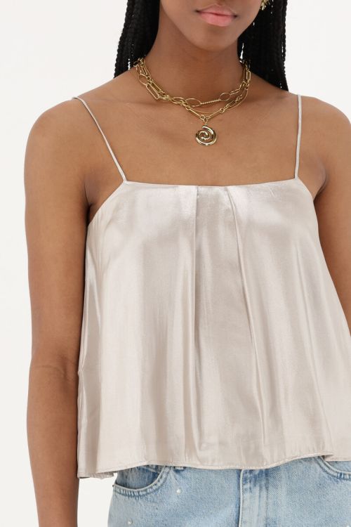 Gold coloured top satin look | My Jewellery