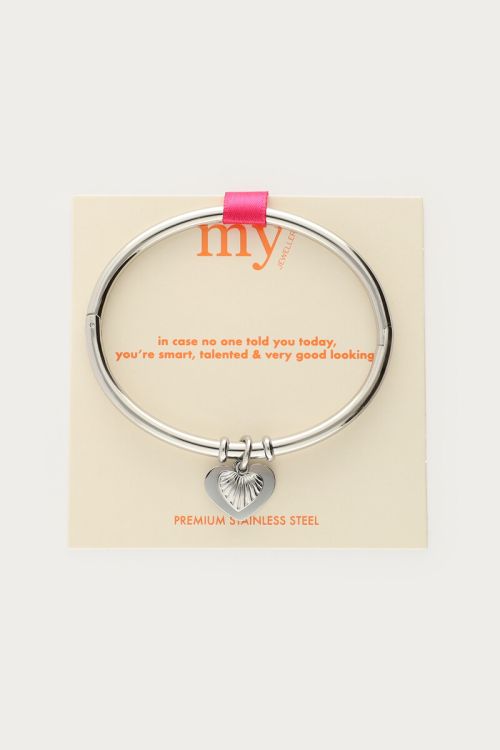 Gratitude bangle with hearts | My Jewellery