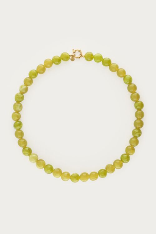 Green necklace with beads | My Jewellery