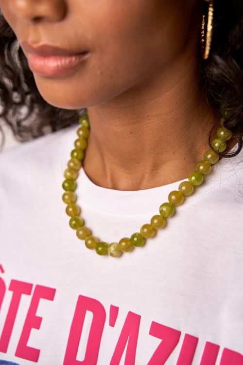 Green necklace with beads | My Jewellery