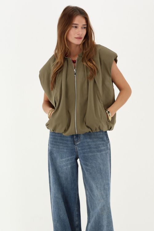 Green gilet in balloon look | My Jewellery