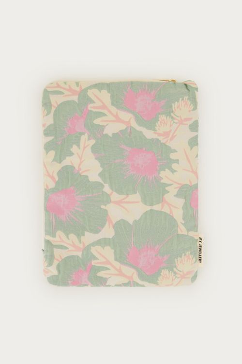 Green jacquard tablet cover | My Jewellery