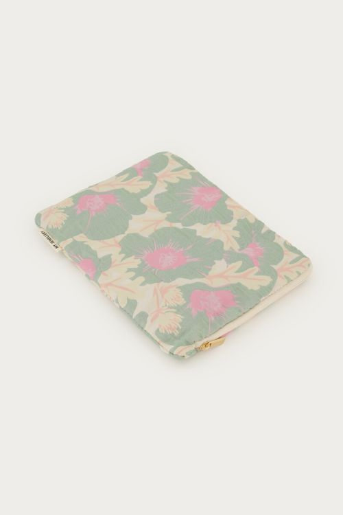 Green jacquard tablet cover | My Jewellery