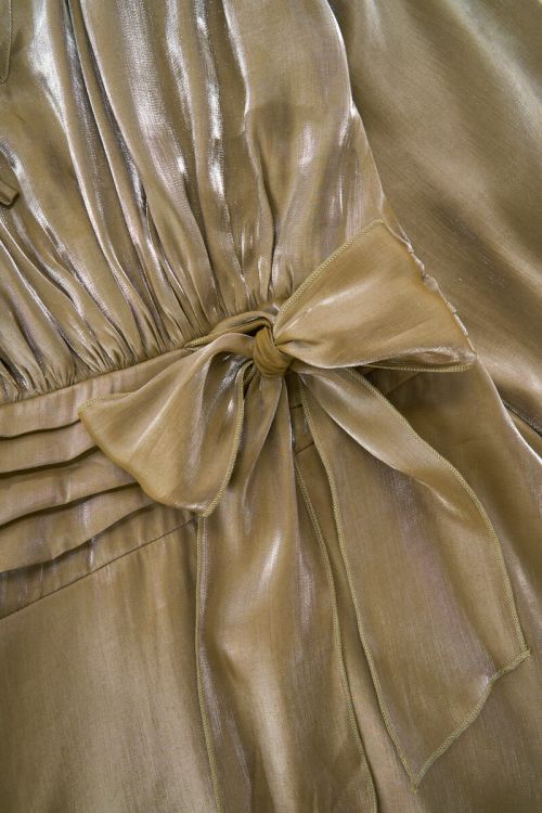 Green layered dress in satin look | My Jewellery