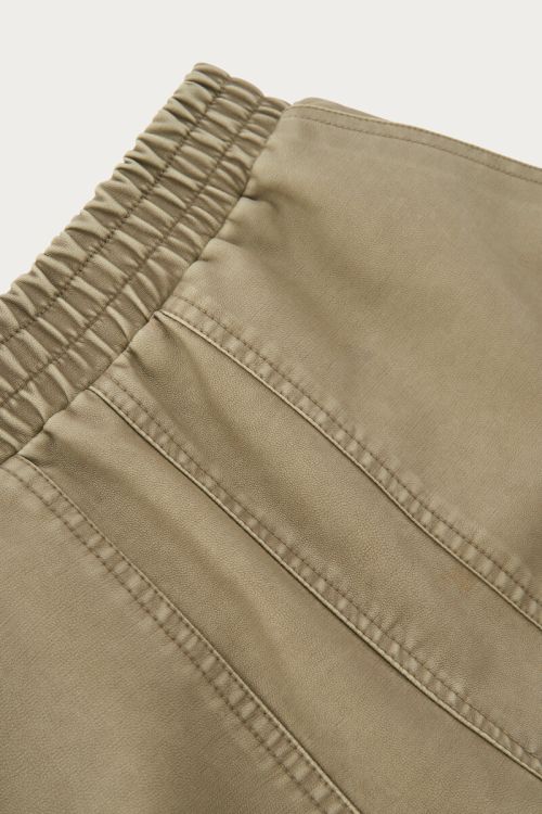 Green leather-look shorts | My Jewellery