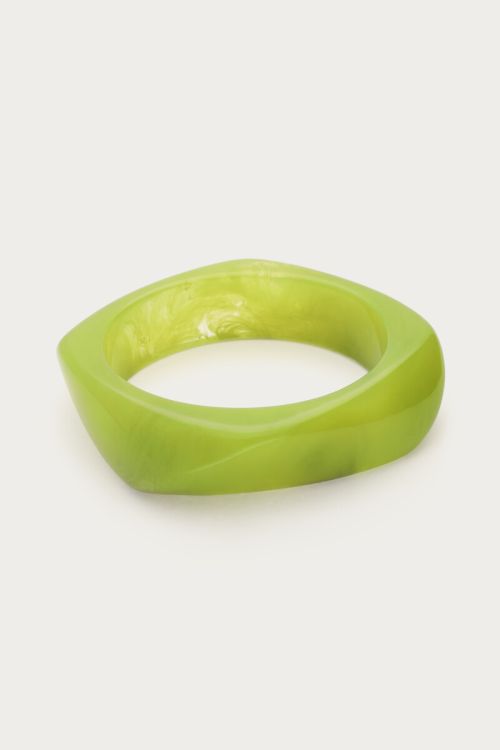 Green resin bangle | My Jewellery